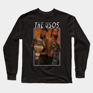 Vintage Wwe The Usos Long Sleeve T-Shirt